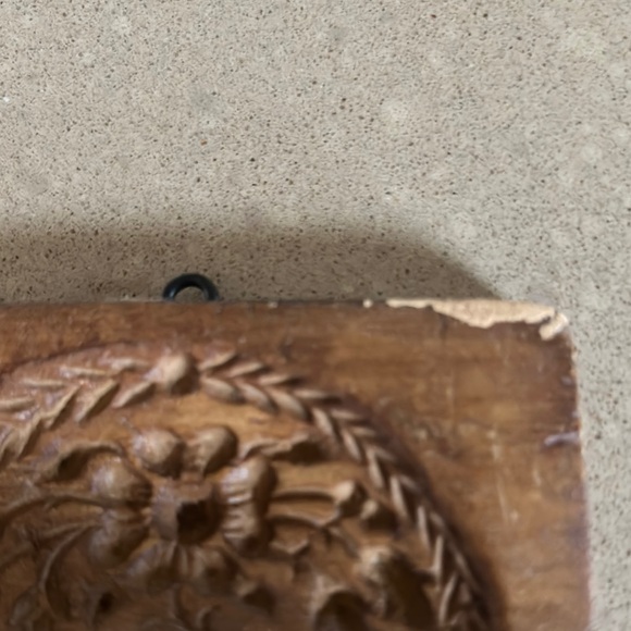 Antique Wooden Carved Cookie Press - Picture 2 of 2
